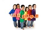 kids holding safety sign kids holding safety sign
